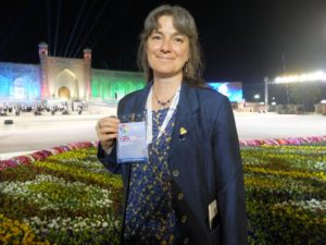 Sian Evan in Uzbekistan