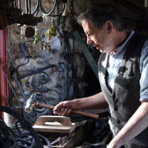 Gerald Monaghan, blacksmith (photo by Philip Utton)