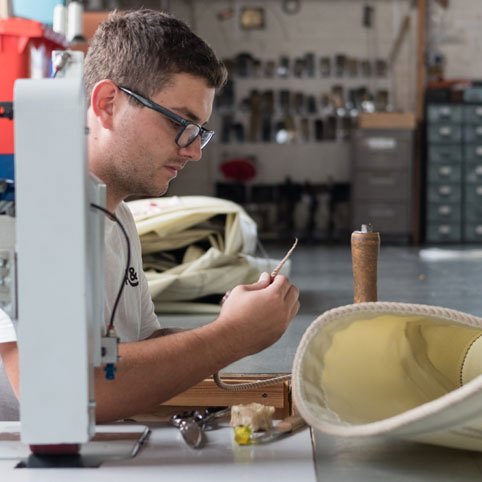 Matt Robinson, sail maker