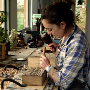 Sarah Goss, woodcarver