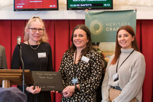 Line Hansen with Annie McCarthy and Heather Crombie